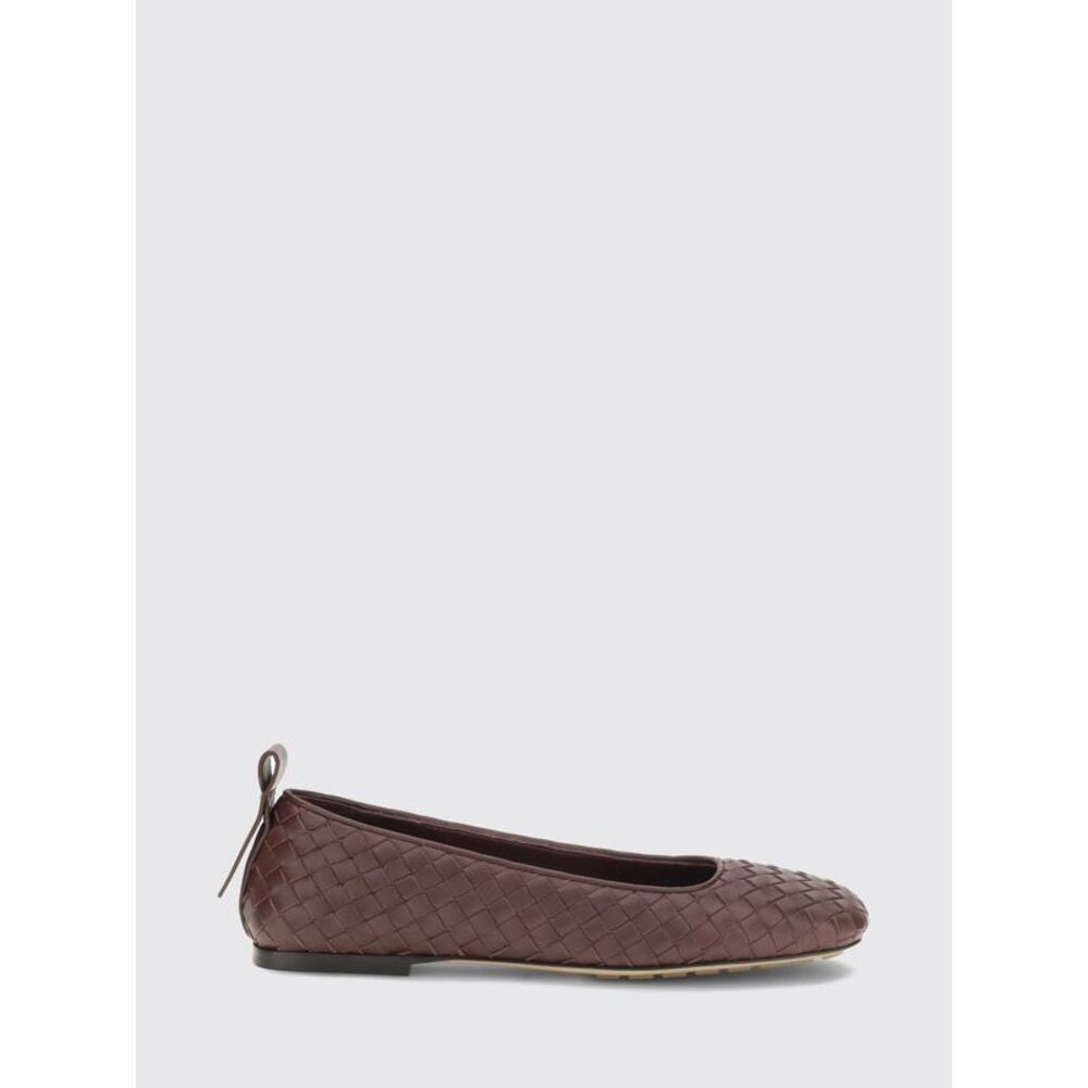 Bottega Veneta Charlotte Woven Lambskin Square-Toe Ballet Flats